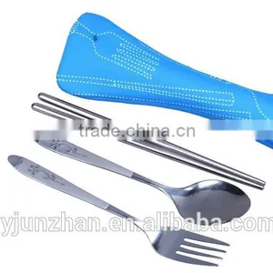 Direct Factory Flatware Spoon Chopsticks With Water-proof Cloth Bag Packing thumbnail-1