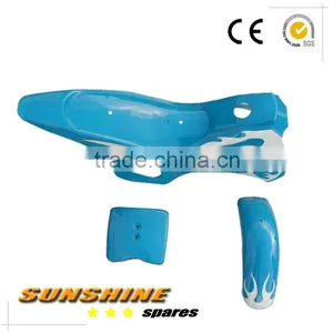 MINI MOTO DIRT BIKE FLAME PLASTICS FAIRING + MUDGUARD KIT thumbnail-1