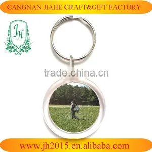 Free Gift Acrylic Keychain Oval Acrylic Key Ring Logo Insert Photo Frame thumbnail-5