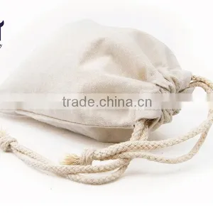 Organic Cotton Drawstring Bag for Storage Small Drawstring Gift Bag thumbnail-2