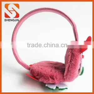 SJ-6776 New Design Stuffed Plush Reindeer Snowman Earmuffs Christmas Animal Plush Earmuffs thumbnail-1