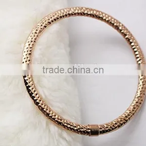 Rose Gold Snack Chain Thin Cuff Bangle Bracelet thumbnail-3