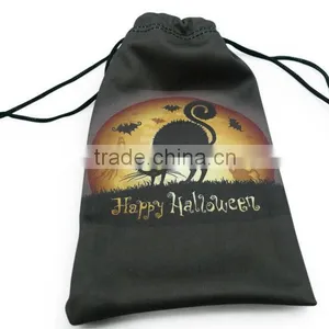 Green Double Microfiber Drawstring Pouch thumbnail-6
