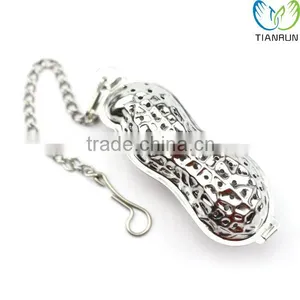 New Design Popular Cute Gift Stainless Steel Peanut Shape Tea Infuser thumbnail-1