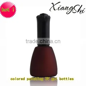 Elegant Nail Polish Bottles With Flower Cap and Brush thumbnail-1