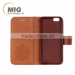 For Apple Iphone 6 Diamond Flower Wallet Leather Case With Strap With Inside TPU Mobile Phone Case thumbnail-4