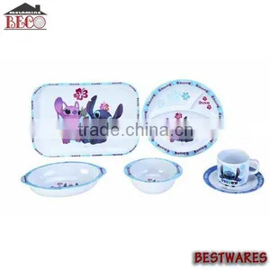 5-piece Children's Melamine Dinnerware/ Unbreakable Dinnerware Set thumbnail-1