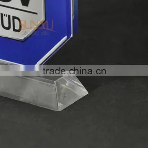 Cutom Size Design Acrylic Clear Trigram Trophy thumbnail-3