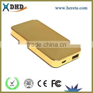 Wholesale 6000MAH Portable Gold Bar Power Bank thumbnail-6