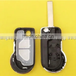 New Style 2 Button Flip Remote Car Key Case Suit for Peugeot Citroen thumbnail-6