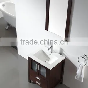 Small Bathroom Wash Basin Floor Cabinet Hotel Vanity Bathroom Furniture No.3200A thumbnail-2