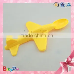 2015 Hot Sale Colorful Airplane Shape Baby Spoon thumbnail-4