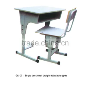 Steel School Furniture Chair and Desk thumbnail-1