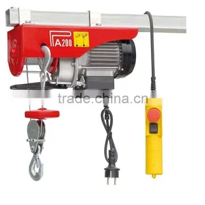 PA200D - 18m 100/200kg Max. Capacity Electric Hoist With 18m Extended Wire Rope thumbnail-1