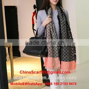 Wholesale Wool Fringed Scarf thumbnail-3