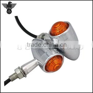 Chrome Vintage Bullet Turn Lights Motorcycle Indicator for Kawasaki thumbnail-2