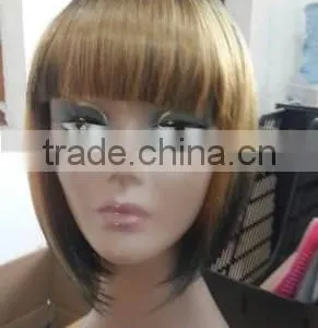 Hot Sale Short Bob Style Ombre Wig High Temperature Resistant Japanese Fiber Synthetic Bob Wig thumbnail-1