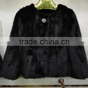 Korean Women Winter Mink Fur Clothes 2015 thumbnail-1