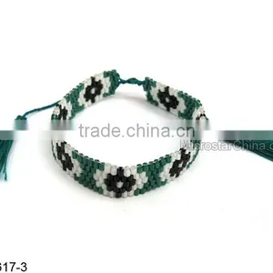Bohemian Tassel Small Beaded Bracelet thumbnail-4
