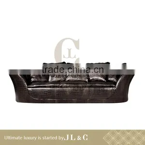 JS01-24 Four Seats Sofa in Real Leather in Living Room From JL&C Luxury Home Furniture New Design (China Supplier) thumbnail-1
