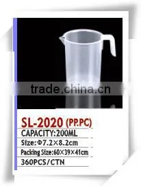 Hot Factory Sell 200ml Graduated Plastic Measuring Cup With Spout Mc024 thumbnail-1