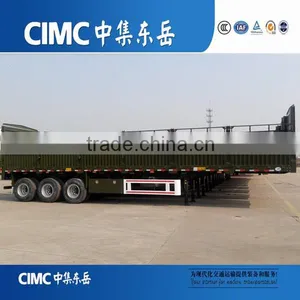 Tri Axle Side Wall High Bed Trailer With Semi Trailer Door thumbnail-1