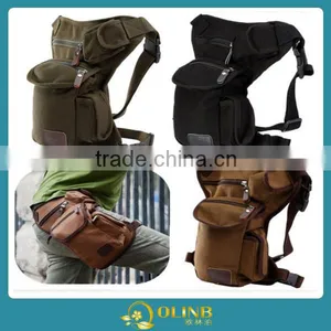 Men Outdoor Canvas Drop Waist Leg Bags;Pack Running Belt;Bicycle and Motorcycle Bags thumbnail-1