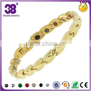 Handmade 5 in 1 Germanium Gold Hand Chain of Wedding Bracelet thumbnail-6