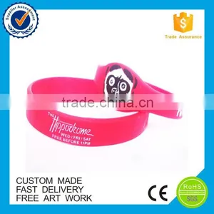Customized Cheap Logo Wholesale Free Silicone Bracelet thumbnail-2