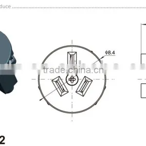 12v dc Power Outlet Socket,12 Volt 3.5*1.3mm Dc Adapter Connector via Power Cable thumbnail-6