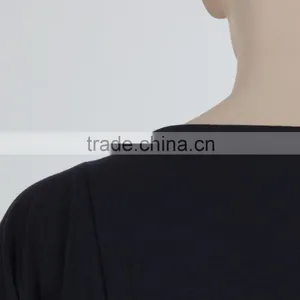 F5S10380 Ladies Black Short Sleeve Fashion Plain T- Shirt thumbnail-6
