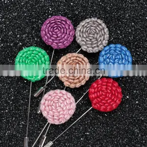 Small Size Hand Made Rose Flower Pins for Man Suit Red LAP061 thumbnail-1