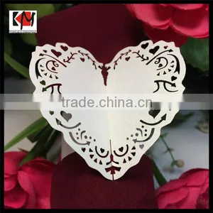 Lovely Heart Shape Napkin Ring Paper Napkin Rings thumbnail-1