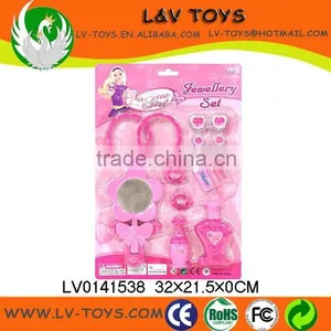LV0141537 Fashion Pink Princess Plastic Jewelry Toy Set thumbnail-2