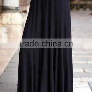 OEM Service China Factory Custom Made Wholesale Muslim Abaya Solid Skirt thumbnail-4