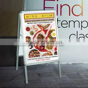 Outdoor Portable Moving Kiosk Billboard Poster Stand Double Sided thumbnail-3