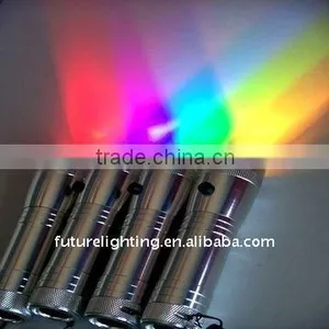China 2016 Wholesale Factory Small Portable Color Changing Flash and Strobe 3W RGB Flashlight Torch Waterproof thumbnail-5