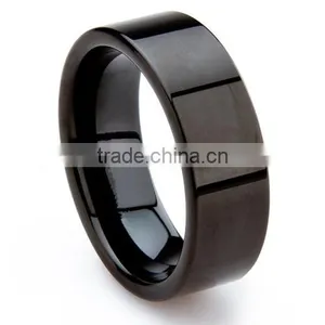 Black Tungsten Carbide Ring , Direct Factory Fashion Accessories for Men, Wholesale Tungsten Carbide Ring thumbnail-1