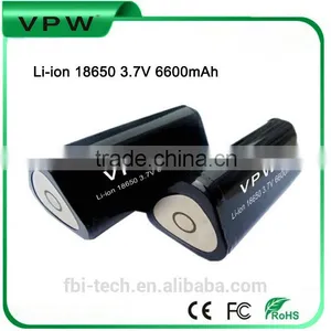 High Energy Storage 18650 3.7V 6600mAh Li Ion Battery For Camping Light thumbnail-1