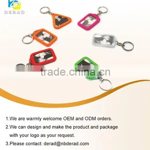 Custom Silicone Key Chain Key Ring With Photo Frame thumbnail-2
