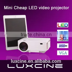 Luxcine PTP200 Mini Portable Cheap LED Video Projector With HDMI/USB/SD-card/VGA thumbnail-1