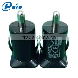 Factory Price Mini ABS Material 2.1A Output 2 Port Mobile Car Charger Usb Phone Charger With CE FCC ROHS thumbnail-1