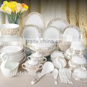 62pcs Bone China Dinner Set/dinnerware Sets thumbnail-4