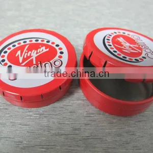New Design Click Clack Tin Box Small Round Metal Tin Box , Click Clack Tin Box Red Tin Box Click Clack Tin Box thumbnail-1