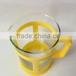 Plastic+glass French Press(yellow) thumbnail-4