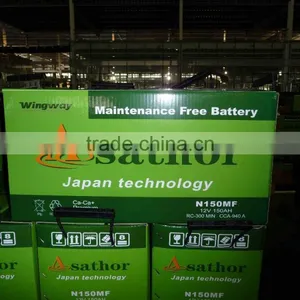 12V N180 Japan Standard Lead Acid Use Car and Truck Battery thumbnail-2