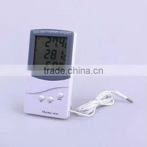 High Accuracy Indoor Outdoor Digital Thermometer With Hygrometer LCD C / F thumbnail-1