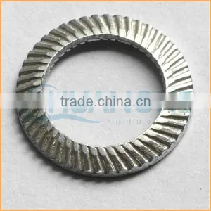 China Professional Manufacturing Zinc Plated Washer Square Serrated Lock Washer thumbnail-1