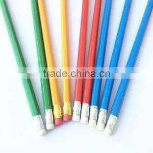 China Supplier Stationery Set 12 Wood 7" HB Pencil With Eraser thumbnail-1