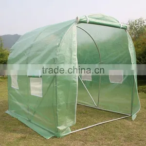 2x2x2M Polytunnel Greenhouse Fully Galvanized Steel Frame Garden Greenhouse thumbnail-1